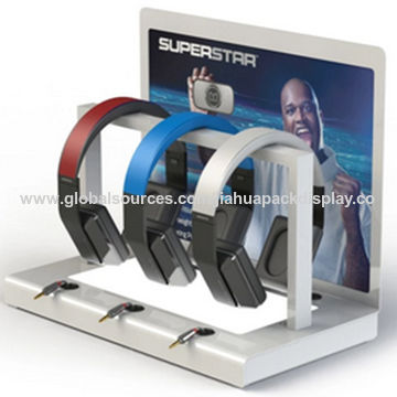 Headset Display Stand, Earphone Counter Display, Headphone