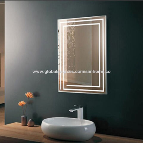 Anti Fog Hotel Bathroom Lighted Wall Mirror with Sensor - China Home  Decorative Wall Mirror, Bathroom LED Lighted Mirror