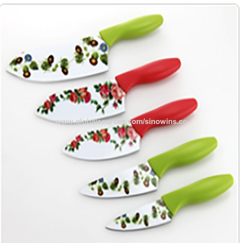 Floral Patter Blade Stainless Steel Fruit Knife - China Kitchen Knives and  Sharp Knife price
