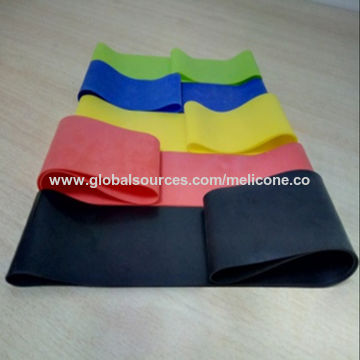 RMS Resistance Loop Excercise Bands With Carry Bag And Instruction Guide, Set Of 4 - Latex Free Pull Up & Workout Bands For Stretching, Physical Therapy, Muscle & Crossfit Training