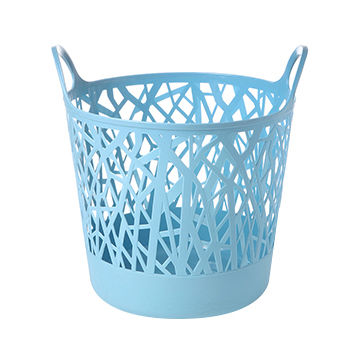 Buy Wholesale China Wholesale Large Round 32l,48l Woven Plastic Laundry  Storage Basket & Plastic Storage Basket,laundry Basket at USD 5