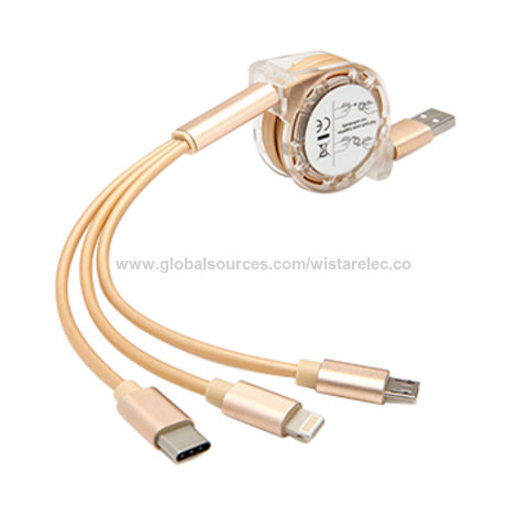 Factory Direct High Quality China Wholesale 3-in-1 Cable, Android Data ...