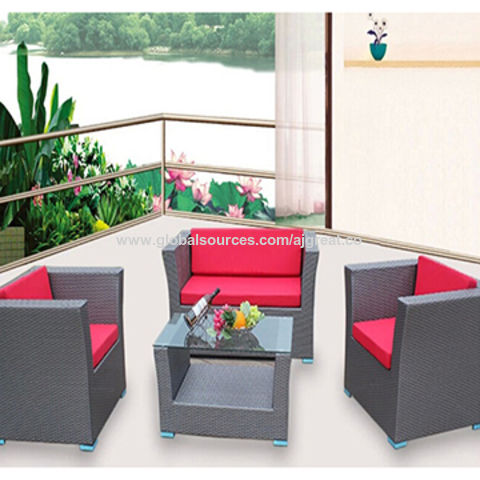 Wholesale sofa set design wicker furniture garden sets factory 