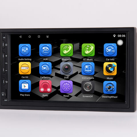 Lecteur multimédia de voiture Android 8.1 version 7 pouces avec lien miroir multilingue