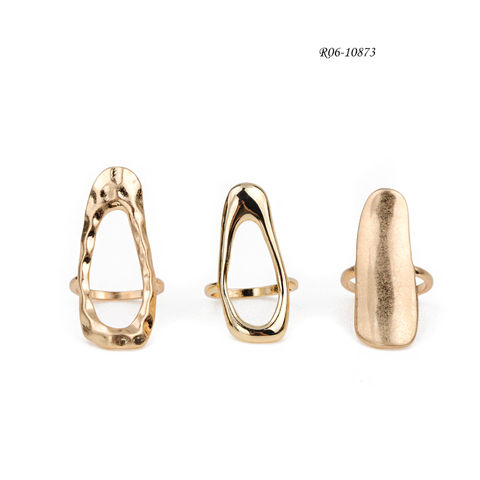 Pure Metal Rings Buy Wholesale China Light Gold Plating, Three Pieces In One Set, Pure ...