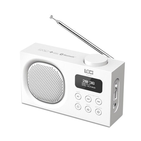 Rechargeable Pocket DAB Radio - Easy To Use Digital Radio with 30 Pre-set  DAB & FM Stations, LCD Display, Headphones & USB Cable