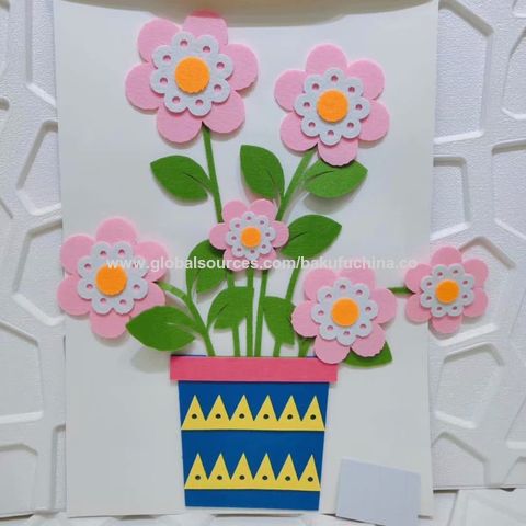 Bulk Buy China Wholesale 3d Flocking Flower Wall Decor Pvc Sticker $0.8 ...