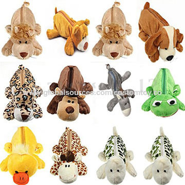 Buy Wholesale China Custom Logo Kids Animal Shaped Plush Pencil Bag Stuffed  Dog Pouch Pocket Plush Animal Pencil Case & Plush Pouch Pencil Case at USD   | Global Sources