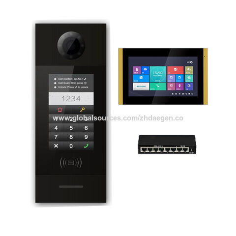 IP Android video building intercom system, Android IP Video doorbell ...