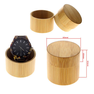 Bamboo watch box hot sale