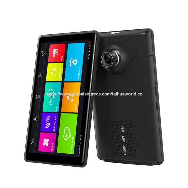 4G WiFi Android 8.1 GPS-Navigation Dual-Kamera Smart GPS DVR 7" IPS kapazitives Touchpanel LKW-DVR unterstützt Online- und Offline-Karten