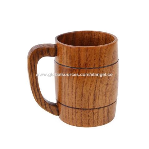 Portable Natural Wooden Cup Wood Coffee Tea Beer Juice Mug Milk New Water L0P6 