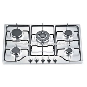 Buy Wholesale China Stainless Steel Gas Hob, 5 Burners,enamel Pan