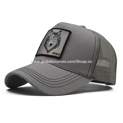 logo curved long bill trucker cap 