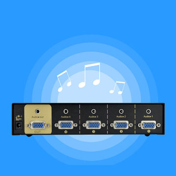 4 input 1 output 500Mhz with IR remote controller vga switch video ...