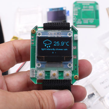 Kit Horloge Électronique DIY à Souder - Boîtier Transparent, Affichage Température, Alarme, Alimentation 5V
