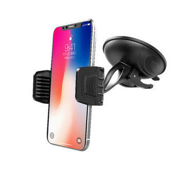 Support de téléphone portable à ventouse PU pour pare-brise/tableau de bord, meilleures ventes 2019