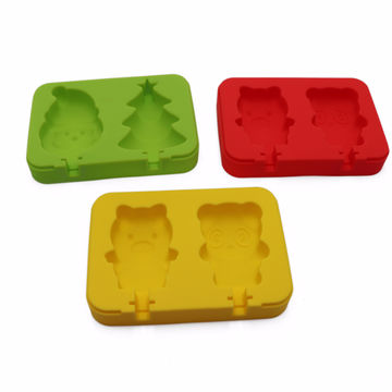 Wholesale DIY Christmas Tree Ice Pop Silicone Molds 