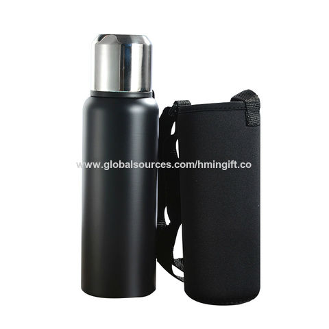 Stainless Steel 304 Hot Drinks Thermos Cup Free Shipping Double Lid 1L  Large Capacity Water Cup Portable Outdoor Sports Kettle