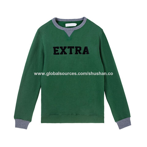 100 cotton crew neck sweatshirt wholesale