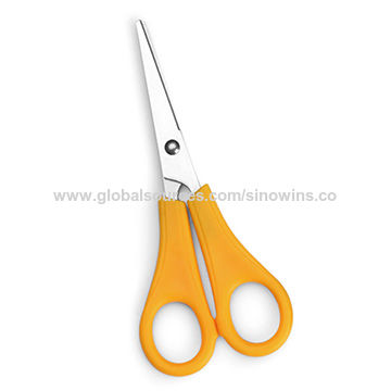 Multifunctional Household Scissors Stainless Steel Two-color Plastic Handle  Kitchen Strong Scissors Student Office Scissors