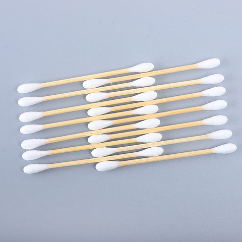 Buy Wholesale China Bamboo Cotton Swab Buds Ear Cleaning Stick