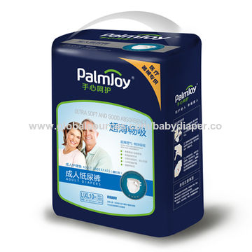 Buy Wholesale China Palmjoy Free Samples Disposable Large Thick Adult  Nappies For Adults & Adult Disposable Nappies,thick Adult Nappies, at USD  0.173
