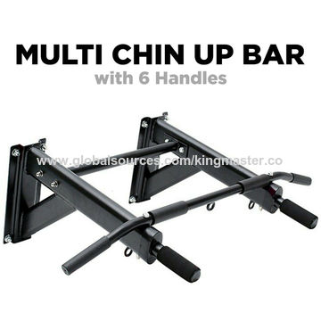 NEW Wall Mounted bar chin Up Pull Up Bar Iron Gym Bracket Exercise Workout Steel 