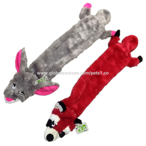 4 PCS Crinkle Dog Squeaky Toys, Durable Plush Dog Toys, No