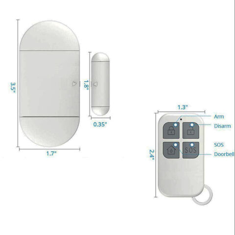 Alarma de seguridad inalámbrica portátil para ventanas y puertas con sensores RF de entrada abierta for sale at factory direct price