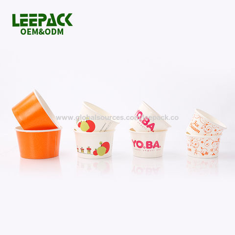 Buy Wholesale China 280 Ml Custom Printed Disposable Paper Yogurt Cup ...