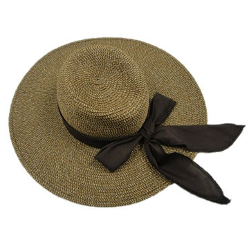 Chapeau Cowboy Paille Femme - Large Bord, Protection UV, Taille M (56-58 Cm) - Style Western
