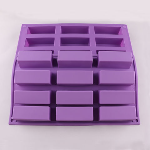 12 Cavities Flowers Shape Cake Ice Lattice DIY Soap Candy Mould Silicone Mold 