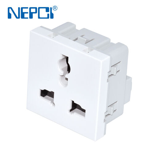 Multifunction Socket Module 2p+e, Universal Socket With Shutter ...