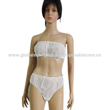 Lady Briefs Disposable Underwear Woman Panties - China Disposable Bras and  Disposable Bra for SPA price