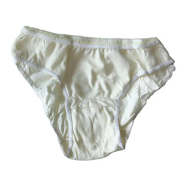 Travel Disposable Underwear Womens Panties 100% Cotton for SPA and