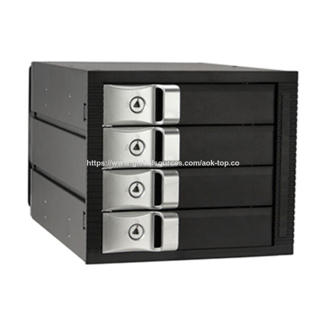 Rack Móvil Interno Hot Swap de 4 bahías de 3.5" sin herramientas RAID, Ventilador, sin controlador, con llave, 6.0Gbps for sale at factory direct price