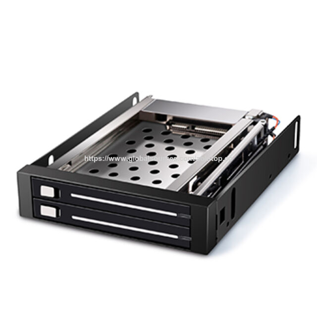 Rack Móvil sin Bandeja de 2 x 2.5" para HDD o SSD SATA de 2.5", Solución de Rack Móvil Interno de Doble Bahía SATA for sale at factory direct price