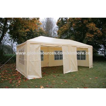 2m/2.5m/3mxm/2.5m/3m/4.5/6m Waterproof Garden Pop Up Gazebo Marquee Tent Windbar 