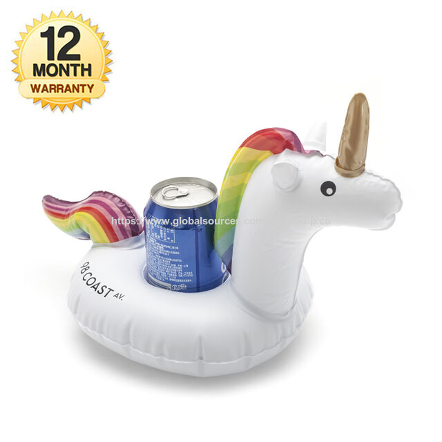 PVC Getränkehalter Einhorn, aufblasbarer Getränkehalter, Pool Getränkehalter