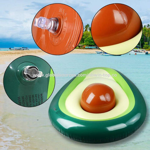 Funny Inflatable Avocado Pool Float With Ball Water Fun For Adults