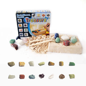 Gemstones Excavation Kit, Mineral Excavation Toys