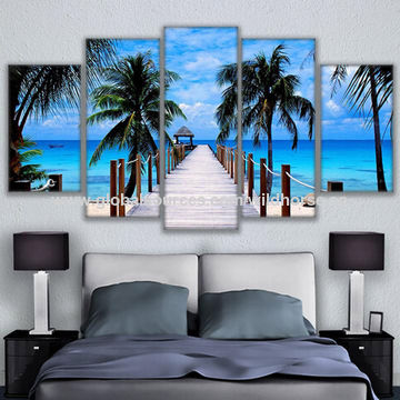 Hd Print High Quality Home Decorative Framework 5 Panel Bali Elephant Park Landscape Canvas Wall Art Decoration Paintings China Framed On Globalsources Com - Dockside Imports Home Decor