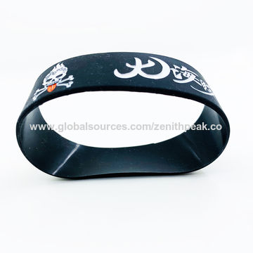 Custom bracelet silicone logo/silicone medical bracelet/silicone chain bracelets/silicone id bracele for sale at factory direct price