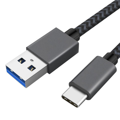 Câble USB C Tressé, Câble Chargeur Android USB 3.0 Mâle vers Type C, 5Gbps Transfert de Données Rapide et Charge