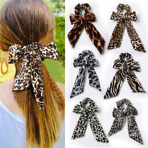 New Bubble Satin Fabric Hair Rope Floral Hair Scrunchie Hair