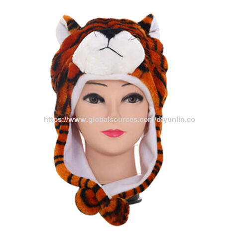 China Promotion novelty animal hats custom plush funny moving ear hat ...