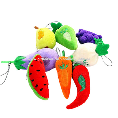 Mini peluches de fruits et légumes en peluche personnalisés en usine for sale at factory direct price