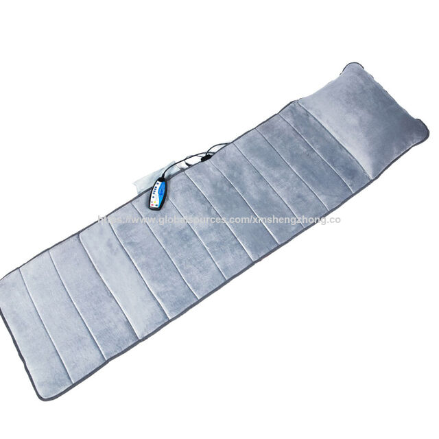 10 Motors Electric Full Body Infrared Vibration Heat Massage Mat with extra pillow for sale at factory direct price