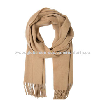 OEM Personnalisé Hiver Laine de Haute Qualité 100% Tricoté Cachemire Coton Soie Écharpe Pour Femmes